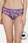 Zivame Bohemian Blooms Low Rise Full Coverage Hipster Panty - Purple Magic — thumbnail 1